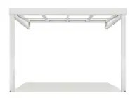 LIXIL　ひさし　軒下　縁側　ガーデンスペース　ガーデンルーム　ワンランク上　モダン　 おしゃれ　エクステリア　愛知・名古屋の外構専門店パートナーホームのエクステリア　製品一覧　ジーマ　テラスタイプ|パートナーホーム