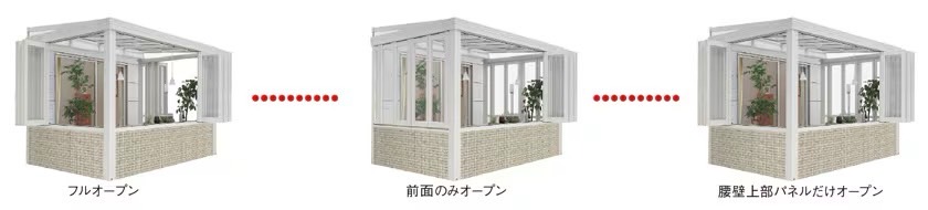 LIXIL　ひさし　軒下　縁側　ガーデンスペース　ガーデンルーム　ワンランク上　モダン　 おしゃれ　エクステリア　愛知・名古屋の外構専門店パートナーホームのエクステリア　製品一覧　暖蘭物語　|パートナーホーム