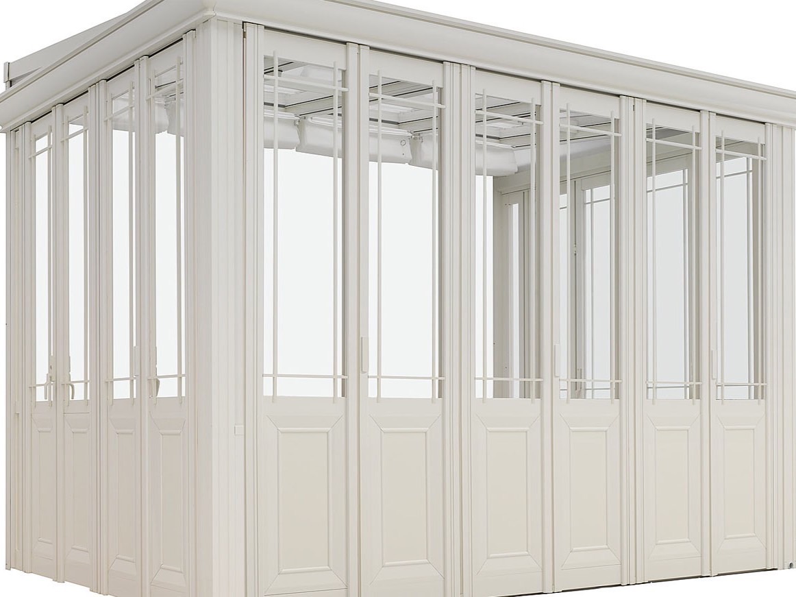 LIXIL　ひさし　軒下　縁側　ガーデンスペース　ガーデンルーム　ワンランク上　モダン　 おしゃれ　エクステリア　愛知・名古屋の外構専門店パートナーホームのエクステリア　製品一覧　暖蘭物語　スタイルB　デザインパネル仕様|パートナーホーム