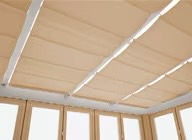 LIXIL　ひさし　軒下　縁側　ガーデンスペース　ガーデンルーム　ワンランク上　モダン　 おしゃれ　エクステリア　愛知・名古屋の外構専門店パートナーホームのエクステリア　製品一覧　暖蘭物語　オプション　ブラウン|パートナーホーム