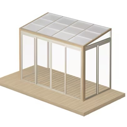 LIXIL　ひさし　軒下　縁側　ガーデンスペース　ガーデンルーム　ワンランク上　モダン　 おしゃれ　エクステリア　愛知・名古屋の外構専門店パートナーホームのエクステリア　製品一覧　ガーデンルームGF　|パートナーホーム