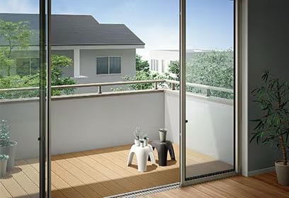 LIXIL　ガーデンスペース　ウッドデッキ　タイルデッキ　モダン　おしゃれ　エクステリア　愛知・名古屋の外構専門店パートナーホームのエクステリア　製品一覧　樹ら楽ステージ 木彫　戸建て、マンション、新築からリフォームまで、幅広く対応|パートナーホーム