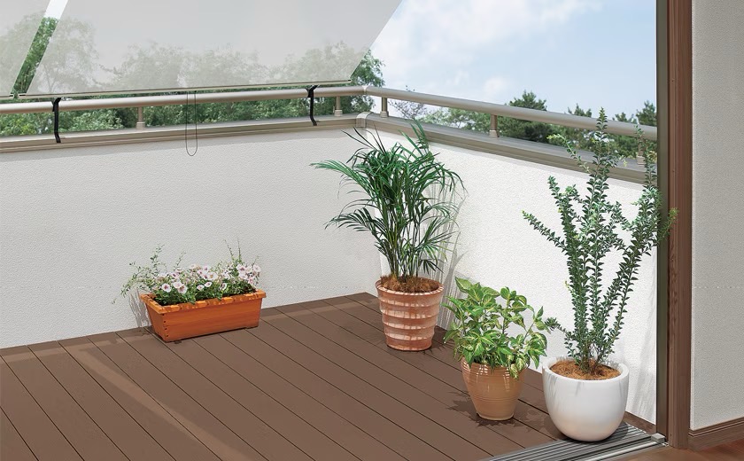 LIXIL　ガーデンスペース　ウッドデッキ　タイルデッキ　モダン　おしゃれ　エクステリア　愛知・名古屋の外構専門店パートナーホームのエクステリア　製品一覧　レストステージ　|パートナーホーム