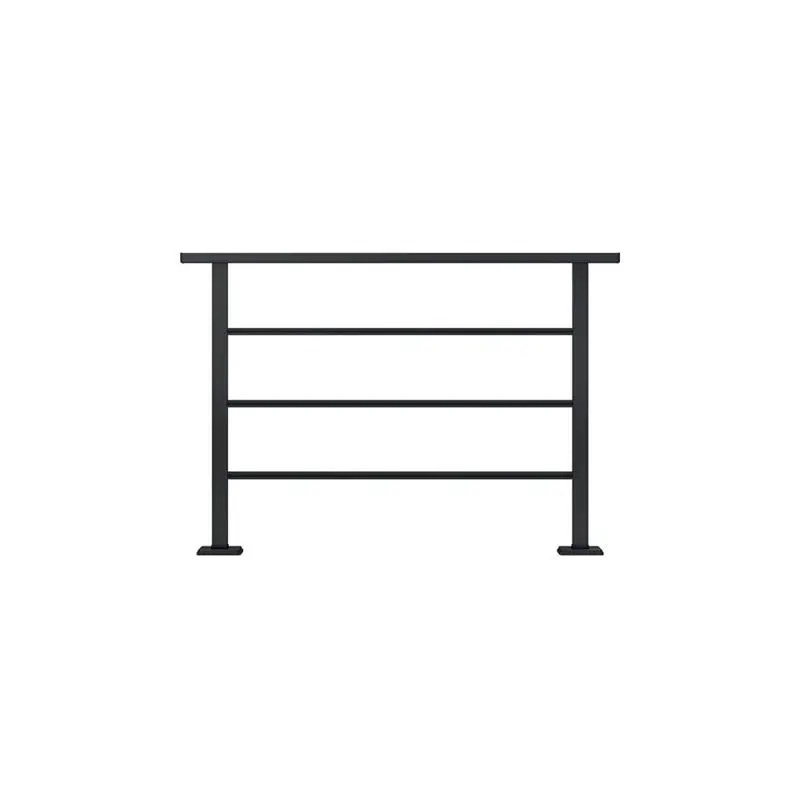 LIXIL　ガーデンスペース　ウッドデッキ　モダン　おしゃれ　エクステリア　愛知・名古屋の外構専門店パートナーホームのエクステリア　製品一覧　デッキフェンス モダンデッキフェンス　フラットラインパネル中桟3本 T-10 ブラック|パートナーホーム