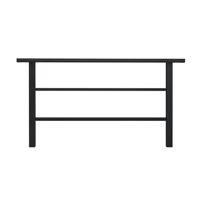 LIXIL　ガーデンスペース　ウッドデッキ　モダン　おしゃれ　エクステリア　愛知・名古屋の外構専門店パートナーホームのエクステリア　製品一覧　デッキフェンス モダンデッキフェンス　フラットラインパネル中桟2本 T-10 ブラック|パートナーホーム