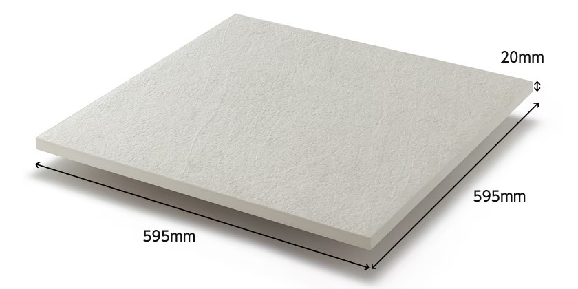 LIXIL　軒　ウッドデッキ　モダン　おしゃれ　エクステリア　愛知・名古屋の外構専門店パートナーホームのエクステリア　製品一覧　タイルデッキ　600角のタイルが、広々とした開放感を与えます。 600角の上質な大判タイルを採用することで、空間全体にゆとりある広々とした印象を与えてくれます。|パートナーホーム