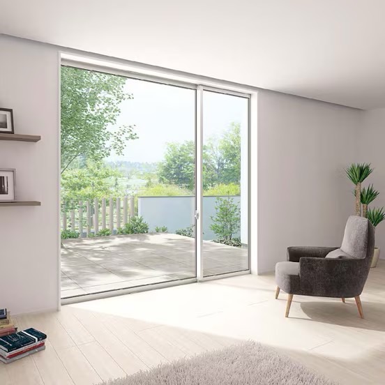 LIXIL　軒　ウッドデッキ　モダン　おしゃれ　エクステリア　愛知・名古屋の外構専門店パートナーホームのエクステリア　製品一覧　タイルデッキ　室内からつながるタイルデッキなら、空間に広がりが生まれます。|パートナーホーム