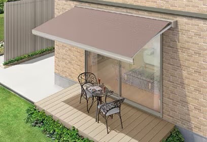 LIXIL　軒　ウッドデッキ　モダン　おしゃれ　エクステリア　愛知・名古屋の外構専門店パートナーホームのエクステリア　製品一覧　彩風　彩風S型　壁付・テラスタイプ|パートナーホーム