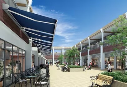 LIXIL　軒　ウッドデッキ　モダン　おしゃれ　エクステリア　愛知・名古屋の外構専門店パートナーホームのエクステリア　製品一覧　彩風　彩風L型　壁付・テラスタイプ　彩風L型　壁付・テラスタイプ 店舗向けにも使える、間口連棟可能な大型タイプ。|パートナーホーム