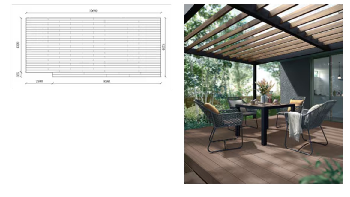 LIXIL　ガーデンスペース　ウッドデッキ　タイルデッキ　モダン　おしゃれ　エクステリア　愛知・名古屋の外構専門店パートナーホームのエクステリア　製品一覧　デッキDC　|パートナーホーム