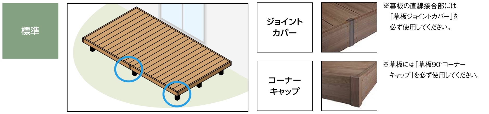 LIXIL　ガーデンスペース　ウッドデッキ　タイルデッキ　モダン　おしゃれ　エクステリア　愛知・名古屋の外構専門店パートナーホームのエクステリア　製品一覧　樹ら楽ステージ 木彫　標準|パートナーホーム