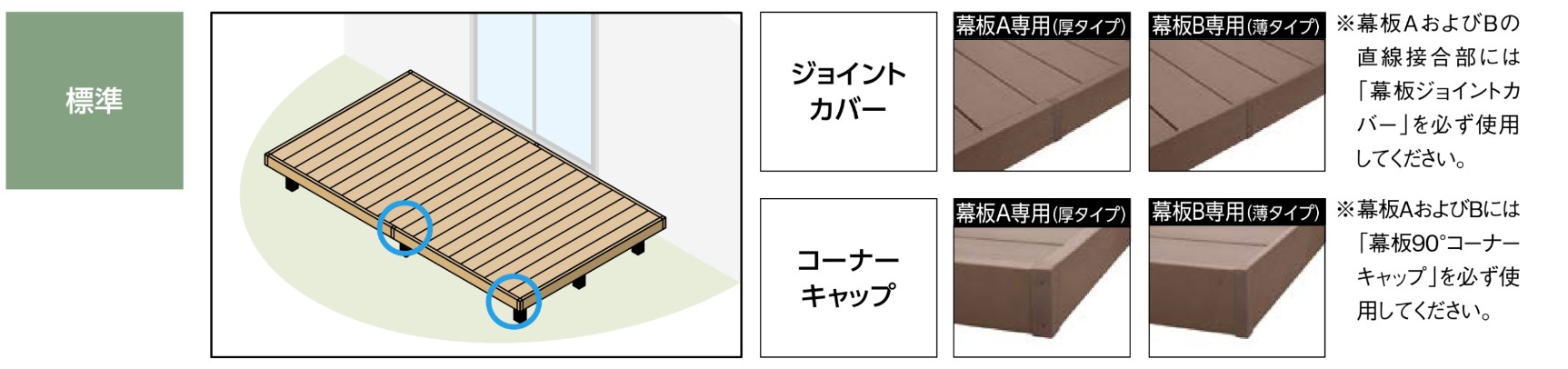 LIXIL　ガーデンスペース　ウッドデッキ　タイルデッキ　モダン　おしゃれ　エクステリア　愛知・名古屋の外構専門店パートナーホームのエクステリア　製品一覧　樹ら楽ステージ　標準|パートナーホーム