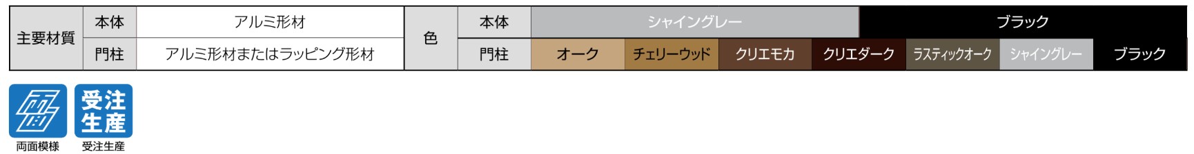 LIXIL　ガーデンスペース　ウッドデッキ　モダン　おしゃれ　エクステリア　愛知・名古屋の外構専門店パートナーホームのエクステリア　製品一覧　デッキフェンス 開き戸（アルミ仕様）　主要素材|パートナーホーム