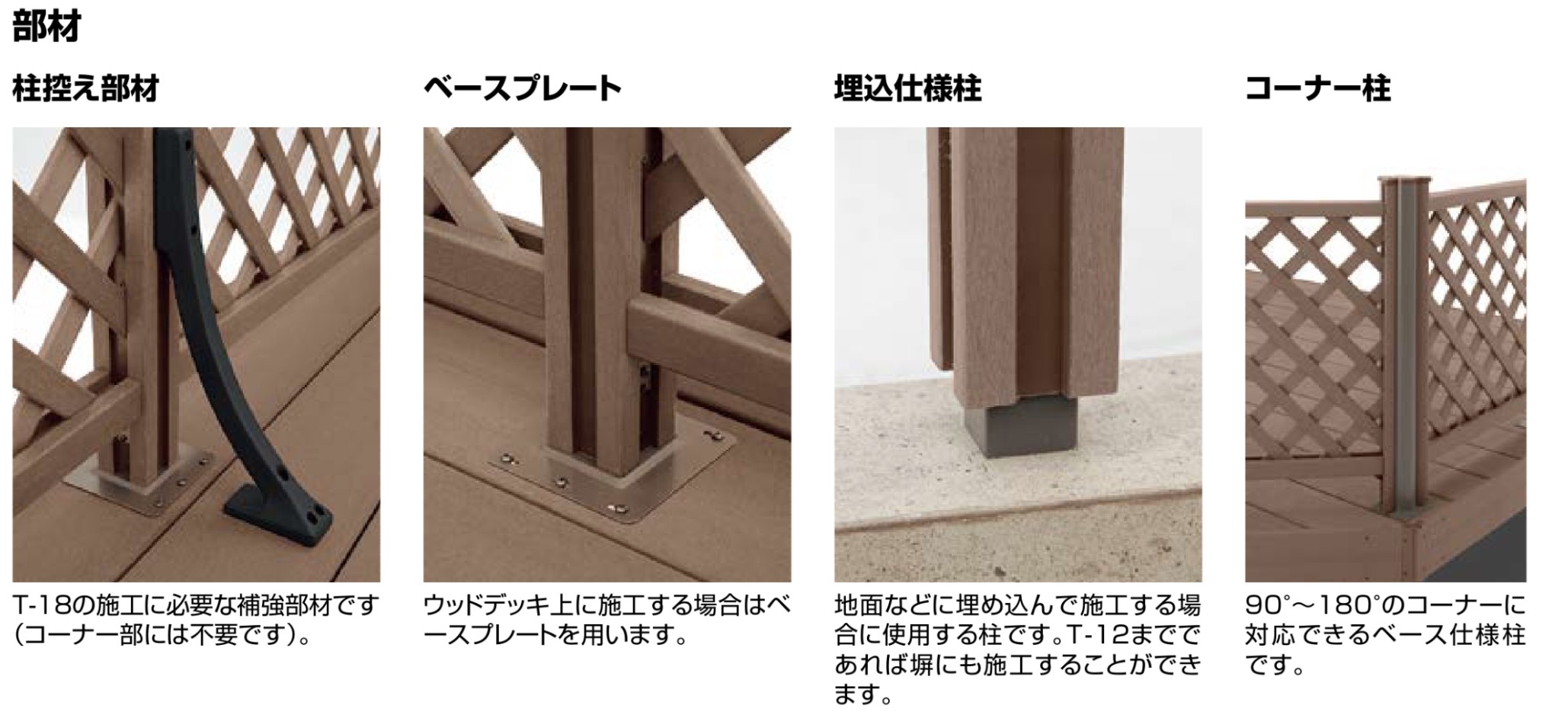 部材　LIXIL　ガーデンスペース　ウッドデッキ　モダン　おしゃれ　エクステリア　愛知・名古屋の外構専門店パートナーホームのエクステリア　製品一覧　ウッドパーティション　|パートナーホーム