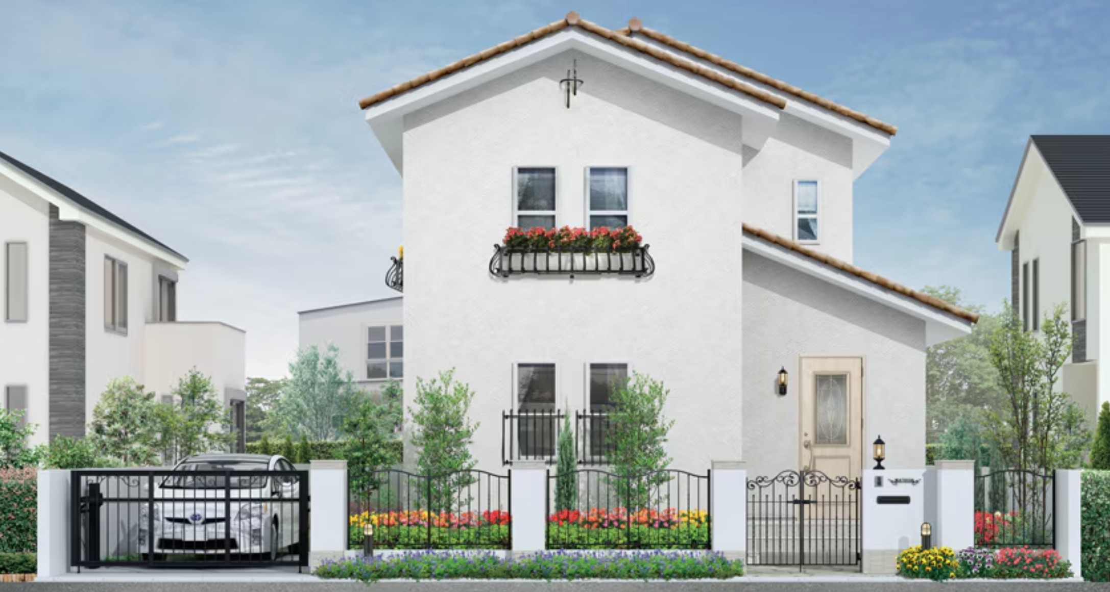 LIXIL　ガーデンスペース　ウッドデッキ　モダン　おしゃれ　エクステリア　愛知・名古屋の外構専門店パートナーホームのエクステリア　製品一覧　ラフィーネフェンス デッキ仕様　|パートナーホーム