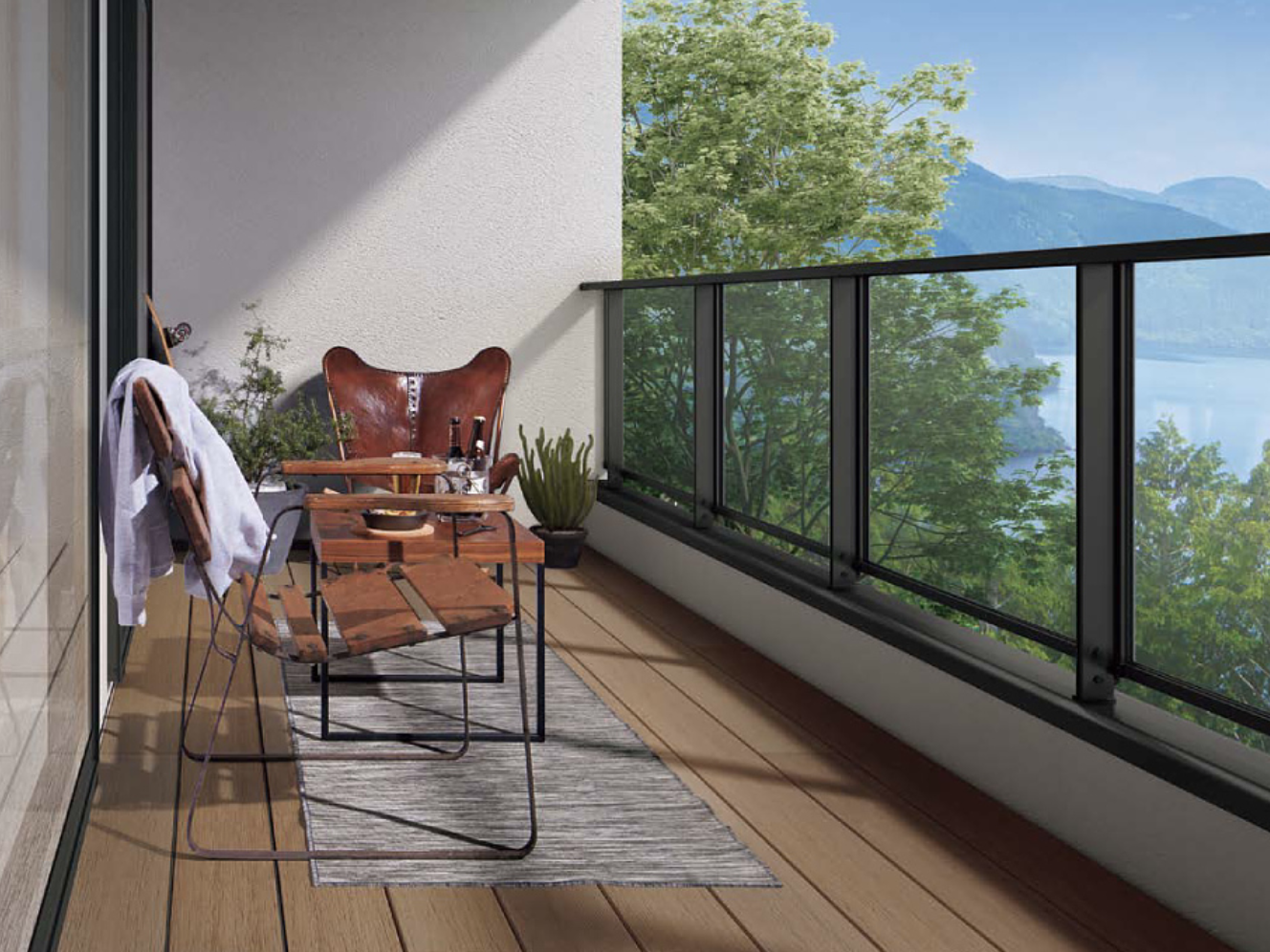 LIXIL　デッキ ベランダ仕様【外構エクステリア商品】|LIXIL　軒　ウッドデッキ　モダン　おしゃれ　エクステリア　愛知・名古屋の外構専門店パートナーホームのエクステリア　製品一覧　デッキベランダ仕様　|パートナーホーム