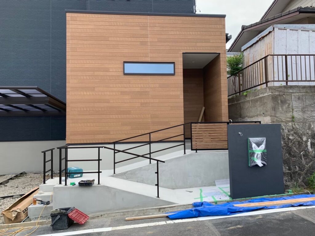 ロープのある玄関🌼～施工経過～パートナーホーム清須店　BLOG　ブログ　新築外構工事　エクステリア　施工中|パートナーホーム