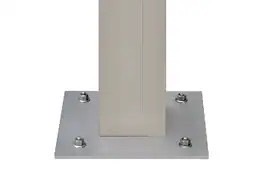 溝付柱（溝フタ取付後） ※写真はベースプレート仕様 LIXIL　モダン　おしゃれ　エクステリア　愛知・名古屋の外構専門店パートナーホームのエクステリア　製品一覧　独立オーニング　|パートナーホーム