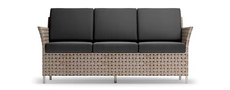 LIXIL　モダン　おしゃれ　エクステリア　愛知・名古屋の外構専門店パートナーホームのエクステリア　製品一覧　ガーデンファニチャー　TYPE 002　３人掛アームチェア|パートナーホーム