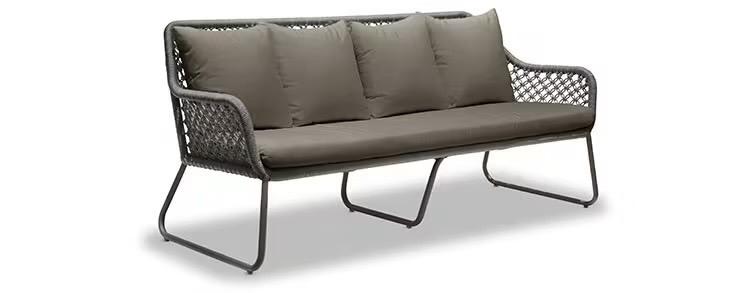 LIXIL　モダン　おしゃれ　エクステリア　愛知・名古屋の外構専門店パートナーホームのエクステリア　製品一覧　ガーデンファニチャー　TYPE 007　3人掛けチェア|パートナーホーム