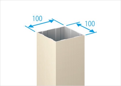 三協アルミ　モダン　おしゃれ　エクステリア　愛知・名古屋の外構専門店パートナーホームのエクステリア　製品一覧　X.スタイル（クロス.スタイル）　フレーム　柱|パートナーホーム