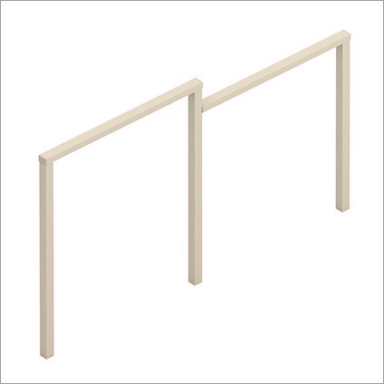 三協アルミ　モダン　おしゃれ　エクステリア　愛知・名古屋の外構専門店パートナーホームのエクステリア　製品一覧　X.スタイル（クロス.スタイル）　フレーム　直線段差連結|パートナーホーム