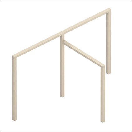 三協アルミ　モダン　おしゃれ　エクステリア　愛知・名古屋の外構専門店パートナーホームのエクステリア　製品一覧　X.スタイル（クロス.スタイル）　フレーム　90°段差連結 （L字連結・T字連結）|パートナーホーム