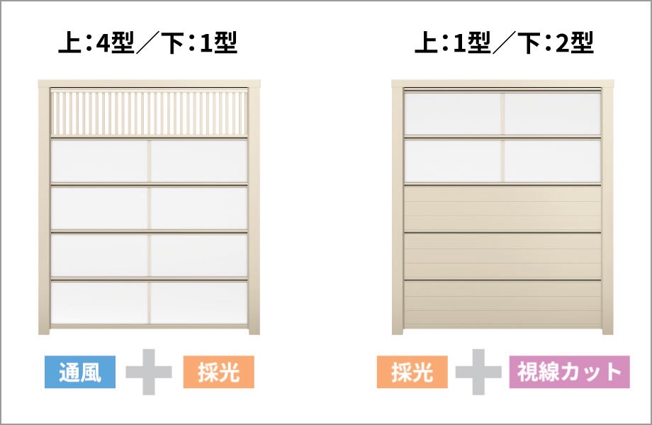 三協アルミ　モダン　おしゃれ　エクステリア　愛知・名古屋の外構専門店パートナーホームのエクステリア　製品一覧　X.スタイル（クロス.スタイル）　スクリーンユニット　分割型の1型～4型を自在に組み合わせ スクリーンは、敷地や近隣環境に合わせて一枚一枚組み合わせできます。|パートナーホーム