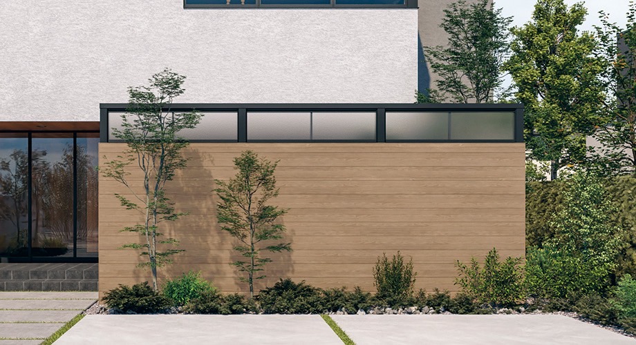 三協アルミ　モダン　おしゃれ　エクステリア　愛知・名古屋の外構専門店パートナーホームのエクステリア　製品一覧　X.スタイル（クロス.スタイル）　デザインウォール　|パートナーホーム