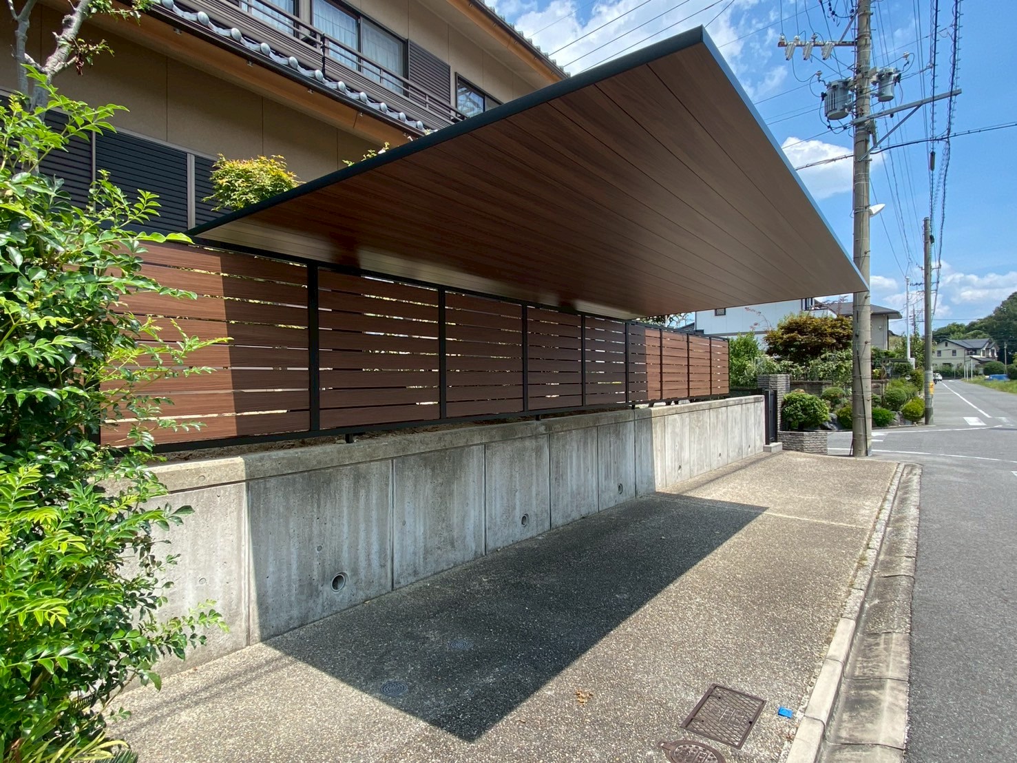 フェンス+カーポートのリフォーム👷383【愛知・名古屋の外構工事専門店ブログ】|愛知県日進市　外構リフォーム　フェンス　LIXIL　カーポートSC　YS3型　パートナーホーム　工事|パートナーホーム