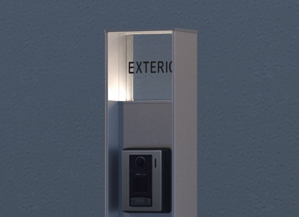 三協アルミ　モダン　おしゃれ　エクステリア　愛知・名古屋の外構専門店パートナーホームのエクステリア　製品一覧　機能ポール　ファノーバ２　LED照明：照明内蔵タイプ（AC100V） 照明内蔵タイプには環境保全と省エネに配慮したLED照明（白熱灯15W相当、消費電力1.6W）を標準装備しています。|パートナーホーム