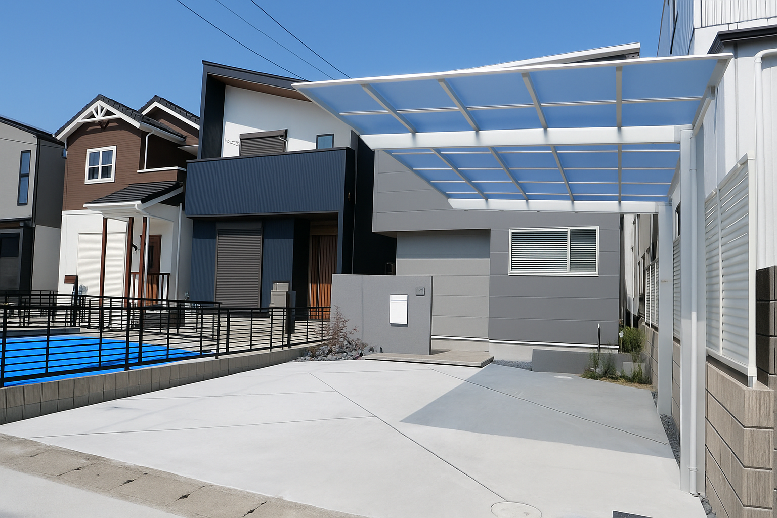 おすすめのスリット　伸縮目地　外構　駐車場　デザイン　おしゃれ　ランキング　パートナーホーム|パートナーホーム