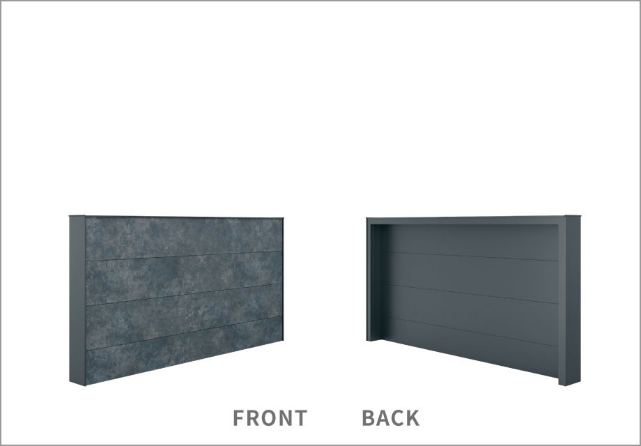 三協アルミ　モダン　おしゃれ　エクステリア　愛知・名古屋の外構専門店パートナーホームのエクステリア　製品一覧　X.スタイル（クロス.スタイル）　門袖　1型（目隠し）　ローウォール|パートナーホーム