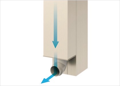 三協アルミ　モダン　おしゃれ　エクステリア　愛知・名古屋の外構専門店パートナーホームのエクステリア　製品一覧　X.スタイル（クロス.スタイル）　カーポート　雨樋 柱は雨樋を内部に納めてノイズを極力なくした美しい設計|パートナーホーム