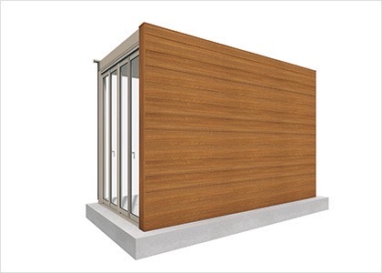 三協アルミ　モダン　おしゃれ　エクステリア　愛知・名古屋の外構専門店パートナーホームのエクステリア　製品一覧　X.スタイル（クロス.スタイル）　ガーデンルーム　デザインウォール|パートナーホーム