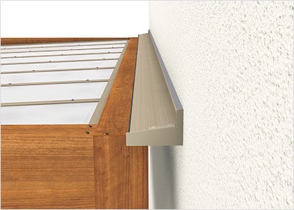 テラス　三協アルミ　モダン　おしゃれ　エクステリア　愛知・名古屋の外構専門店パートナーホームのエクステリア　製品一覧　X.スタイル（クロス.スタイル）　ガーデンルーム　　外壁取付仕様（接着工法）|パートナーホーム