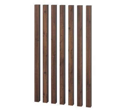 三協アルミ　モダン　おしゃれ　エクステリア　愛知・名古屋の外構専門店パートナーホームのエクステリア　製品一覧　門まわり装飾　マクリズム　枕木材を並べる|パートナーホーム