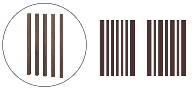 三協アルミ　モダン　おしゃれ　エクステリア　愛知・名古屋の外構専門店パートナーホームのエクステリア　製品一覧　門まわり装飾　マクリズム　高さをそろえてフラットに 高さをそろえて角サイズを変化|パートナーホーム