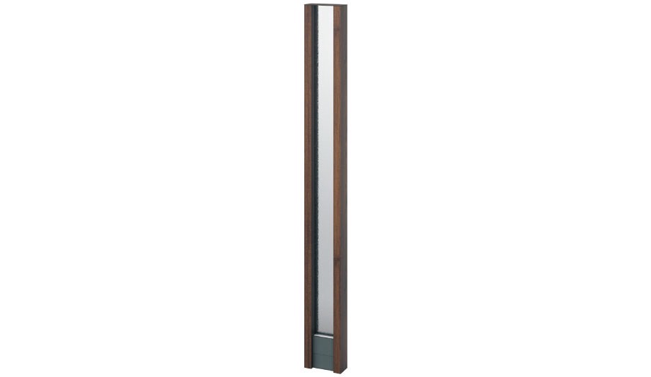 三協アルミ　モダン　おしゃれ　エクステリア　愛知・名古屋の外構専門店パートナーホームのエクステリア　製品一覧　門まわり装飾　マクリズム　異素材のテイストでスタイリッシュなアクセントを演出 ※パネル部は型ガラス（厚さ6mm）です。|パートナーホーム