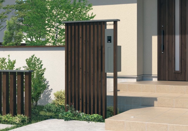 三協アルミ　モダン　おしゃれ　エクステリア　愛知・名古屋の外構専門店パートナーホームのエクステリア　製品一覧　門まわり装飾　マクリズム　機能門柱（マクリズムM）|パートナーホーム