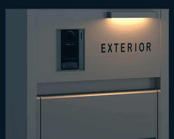 三協アルミ　モダン　おしゃれ　エクステリア　愛知・名古屋の外構専門店パートナーホームのエクステリア　製品一覧　機能ポール　スララ　LED照明：照明内蔵タイプ（AC100V） 照明内蔵タイプには環境保全と省エネに配慮したLED照明（白熱灯10W相当、消費電力1.8W）を標準装備しています。|パートナーホーム