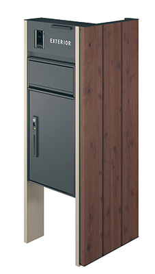 三協アルミ　モダン　おしゃれ　エクステリア　愛知・名古屋の外構専門店パートナーホームのエクステリア　製品一覧　機能ポール フレムス Light　サイドスクリーン付きタイプ たて板格子タイプ|パートナーホーム