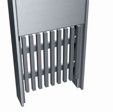 三協アルミ　モダン　おしゃれ　エクステリア　愛知・名古屋の外構専門店パートナーホームのエクステリア　製品一覧　機能ポール　スリムモダン　たて格子パネル|パートナーホーム