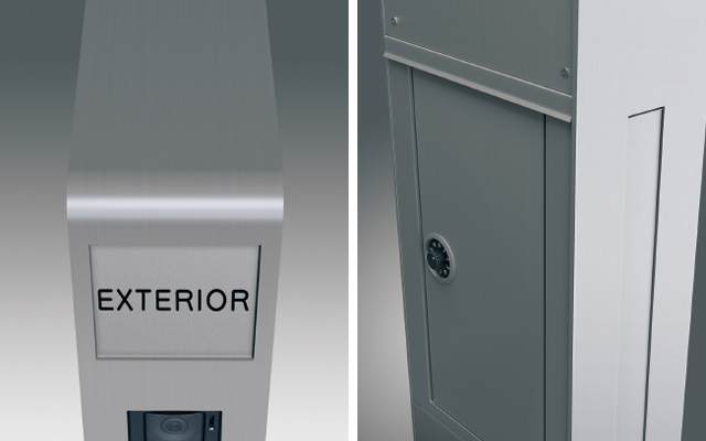 三協アルミ　モダン　おしゃれ　エクステリア　愛知・名古屋の外構専門店パートナーホームのエクステリア　製品一覧　機能ポール モデアⅡ　継ぎ目の少ないスマートなデザイン|パートナーホーム