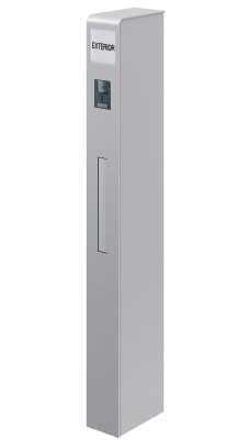 三協アルミ　モダン　おしゃれ　エクステリア　愛知・名古屋の外構専門店パートナーホームのエクステリア　製品一覧　機能ポール モデアⅡ　照明内蔵タイプ ポスト前入れ後出しタイプ|パートナーホーム