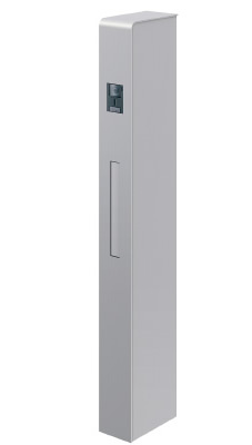 三協アルミ　モダン　おしゃれ　エクステリア　愛知・名古屋の外構専門店パートナーホームのエクステリア　製品一覧　機能ポール モデアⅡ　照明なしタイプ ポスト前入れ後出しタイプ|パートナーホーム