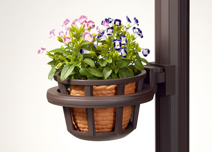 三協アルミ　モダン　おしゃれ　エクステリア　愛知・名古屋の外構専門店パートナーホームのエクステリア　製品一覧　機能ポール　エレニー　フラワーポット（オプション） 彩りのあるアプローチを演出できます。 ※商品に花鉢は含まれていません。|パートナーホーム