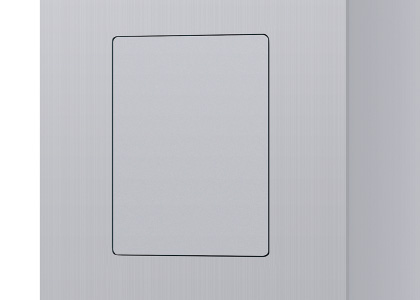 三協アルミ　モダン　おしゃれ　エクステリア　愛知・名古屋の外構専門店パートナーホームのエクステリア　製品一覧　機能ポール モデアⅡ　目隠しカバー インターホンを取り付けない場合に使用するカバーです。|パートナーホーム