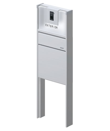 三協アルミ　モダン　おしゃれ　エクステリア　愛知・名古屋の外構専門店パートナーホームのエクステリア　製品一覧　機能ポール　スリムモダン　フラットパネルタイプ|パートナーホーム