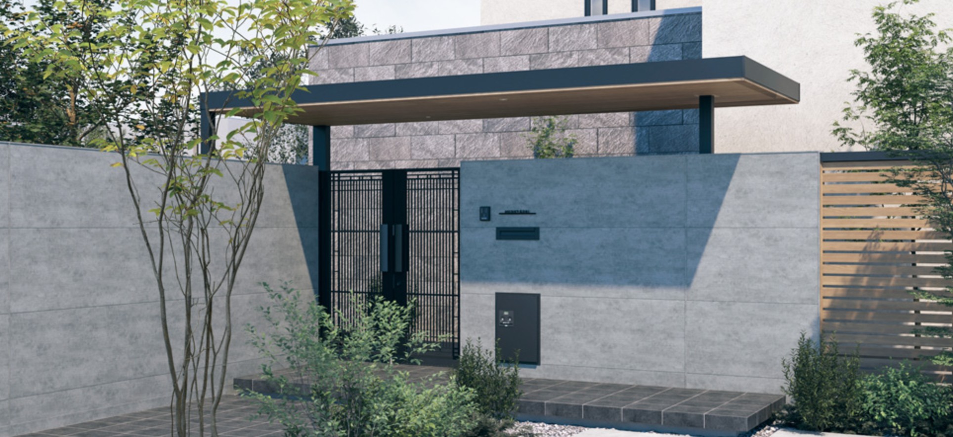 三協アルミ　モダン　おしゃれ　エクステリア　愛知・名古屋の外構専門店パートナーホームのエクステリア　製品一覧　X.スタイル（クロス.スタイル）　マルチルーフ　|パートナーホーム